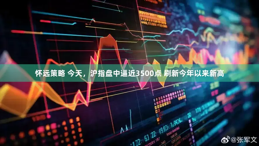 怀远策略 今天，沪指盘中逼近3500点 刷新今年以来新高